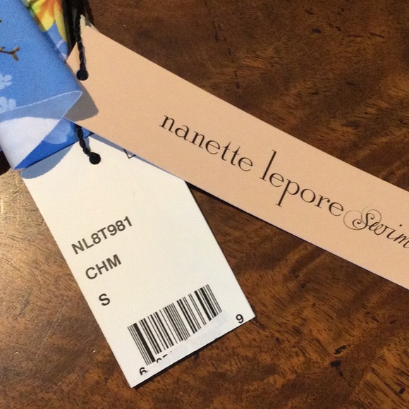 NWT $88 NANETTE LEPORE SMALL MONACO TEASE TOP NO PADDING - Picture 3 of 7